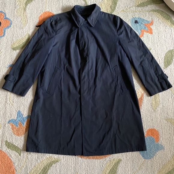 VTG I London Fog I Black Single Breasted Maincoat I *Shell Only* I 46R - Picture 4 of 16